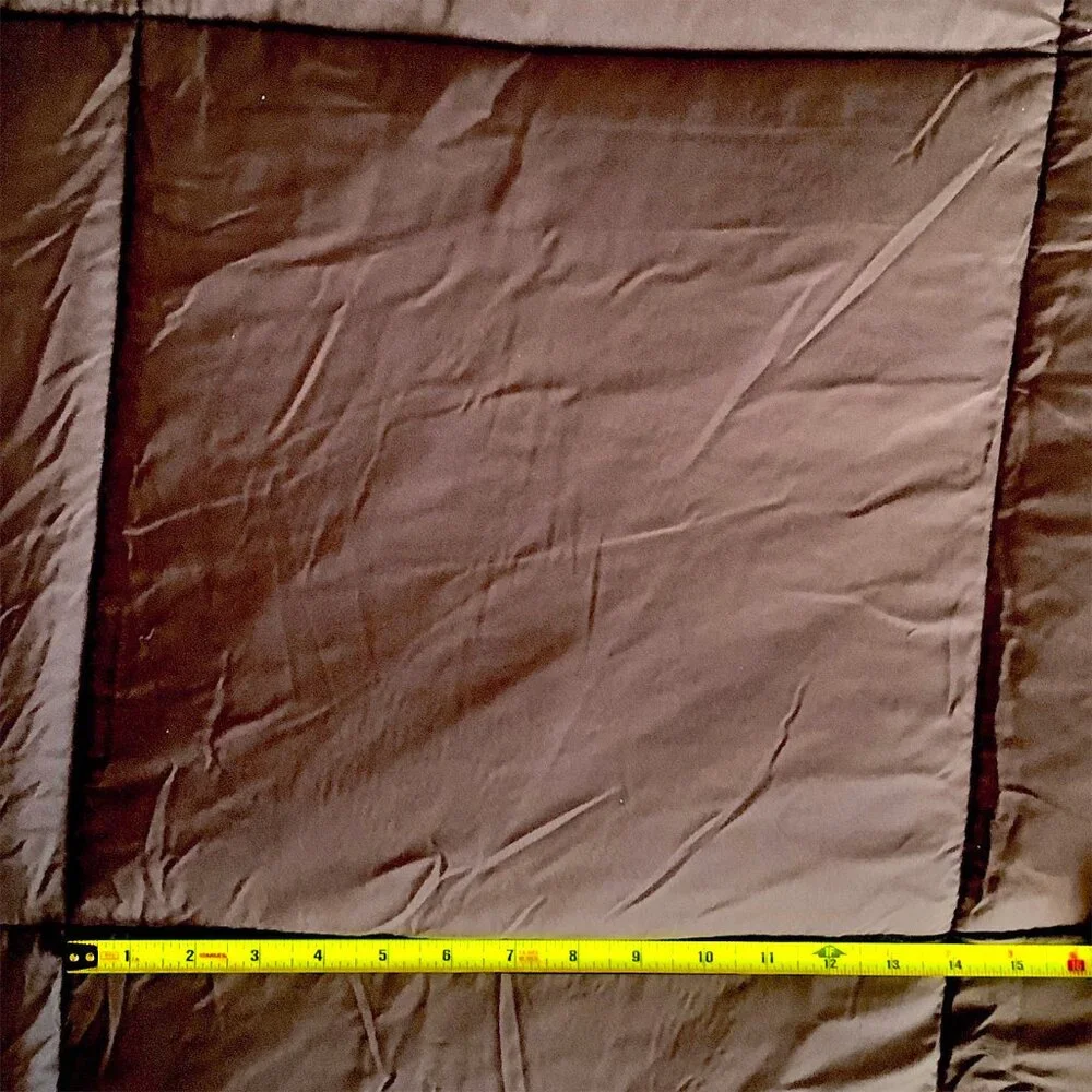 FINAL PRICE - EUC Blue Ridge Home Fashions - Brown F/Q Lightweight Comforter